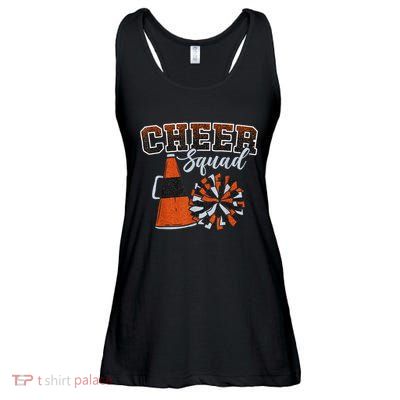 Cheer Squad Funny Cheerleader Cheerleading Orange Ladies Essential Flowy Tank