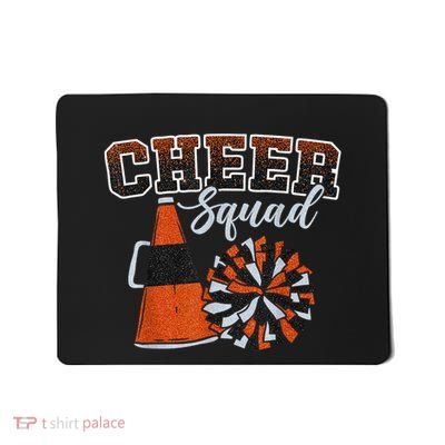 Cheer Squad Funny Cheerleader Cheerleading Orange Mousepad