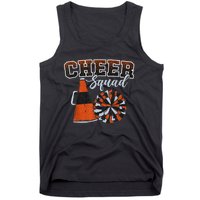 Cheer Squad Funny Cheerleader Cheerleading Orange Tank Top