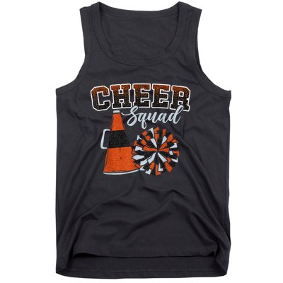 Cheer Squad Funny Cheerleader Cheerleading Orange Tank Top