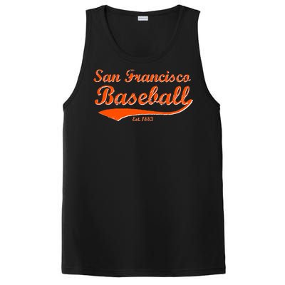 Classic San Francisco California Baseball Fan Retro Vintage Great Gift PosiCharge Competitor Tank