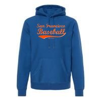 Classic San Francisco California Baseball Fan Retro Vintage Great Gift Premium Hoodie