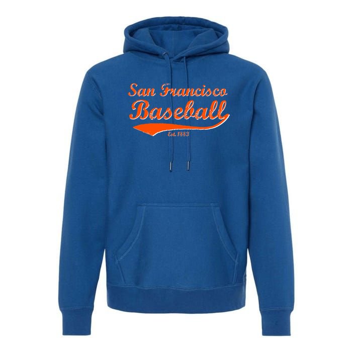 Classic San Francisco California Baseball Fan Retro Vintage Great Gift Premium Hoodie