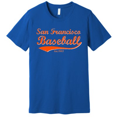 Classic San Francisco California Baseball Fan Retro Vintage Great Gift Premium T-Shirt