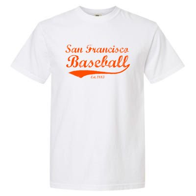 Classic San Francisco California Baseball Fan Retro Vintage Great Gift Garment-Dyed Heavyweight T-Shirt