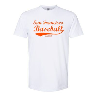 Classic San Francisco California Baseball Fan Retro Vintage Great Gift Softstyle CVC T-Shirt