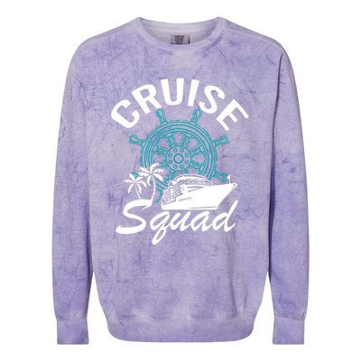 Cruise Squad Family Matching Cruise Trip Vacation Designs Colorblast Crewneck Sweatshirt