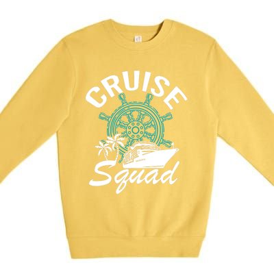 Cruise Squad Family Matching Cruise Trip Vacation Designs Premium Crewneck Sweatshirt