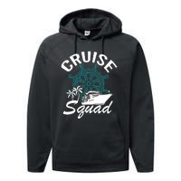 Cruise Squad Family Matching Cruise Trip Vacation Designs Performance Fleece Hoodie