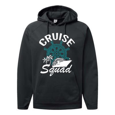 Cruise Squad Family Matching Cruise Trip Vacation Designs Performance Fleece Hoodie