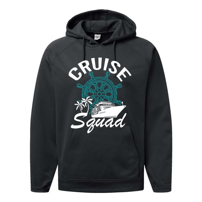 Cruise Squad Family Matching Cruise Trip Vacation Designs Performance Fleece Hoodie