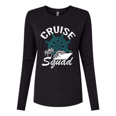 Cruise Squad Family Matching Cruise Trip Vacation Designs Womens Cotton Relaxed Long Sleeve T-Shirt