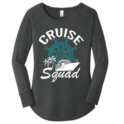 Cruise Squad Family Matching Cruise Trip Vacation Designs Women's Perfect Tri Tunic Long Sleeve Shirt