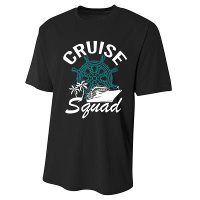 Cruise Squad Family Matching Cruise Trip Vacation Designs Performance Sprint T-Shirt