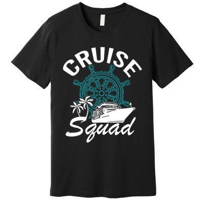 Cruise Squad Family Matching Cruise Trip Vacation Designs Premium T-Shirt