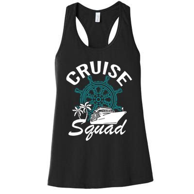 Cruise Squad Family Matching Cruise Trip Vacation Designs Women's Racerback Tank