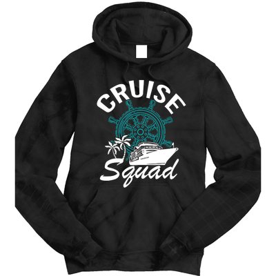 Cruise Squad Family Matching Cruise Trip Vacation Designs Tie Dye Hoodie