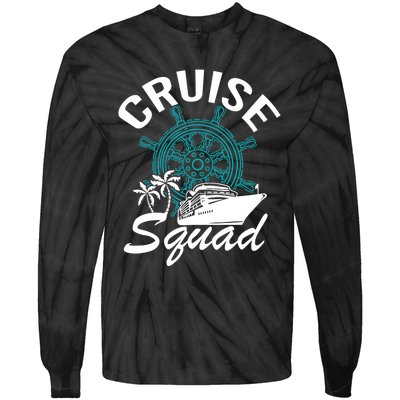 Cruise Squad Family Matching Cruise Trip Vacation Designs Tie-Dye Long Sleeve Shirt