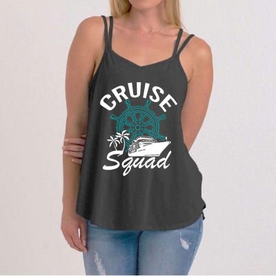 Cruise Squad Family Matching Cruise Trip Vacation Designs Women's Strappy Tank