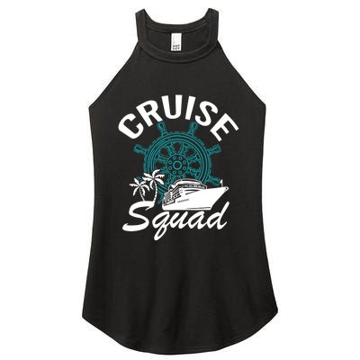 Cruise Squad Family Matching Cruise Trip Vacation Designs Women's Perfect Tri Rocker Tank