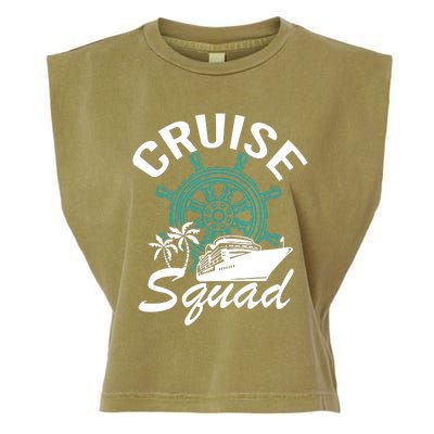 Cruise Squad Family Matching Cruise Trip Vacation Designs Garment-Dyed Women's Muscle Tee