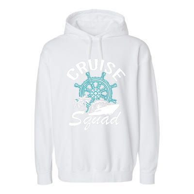 Cruise Squad Family Matching Cruise Trip Vacation Designs Garment-Dyed Fleece Hoodie