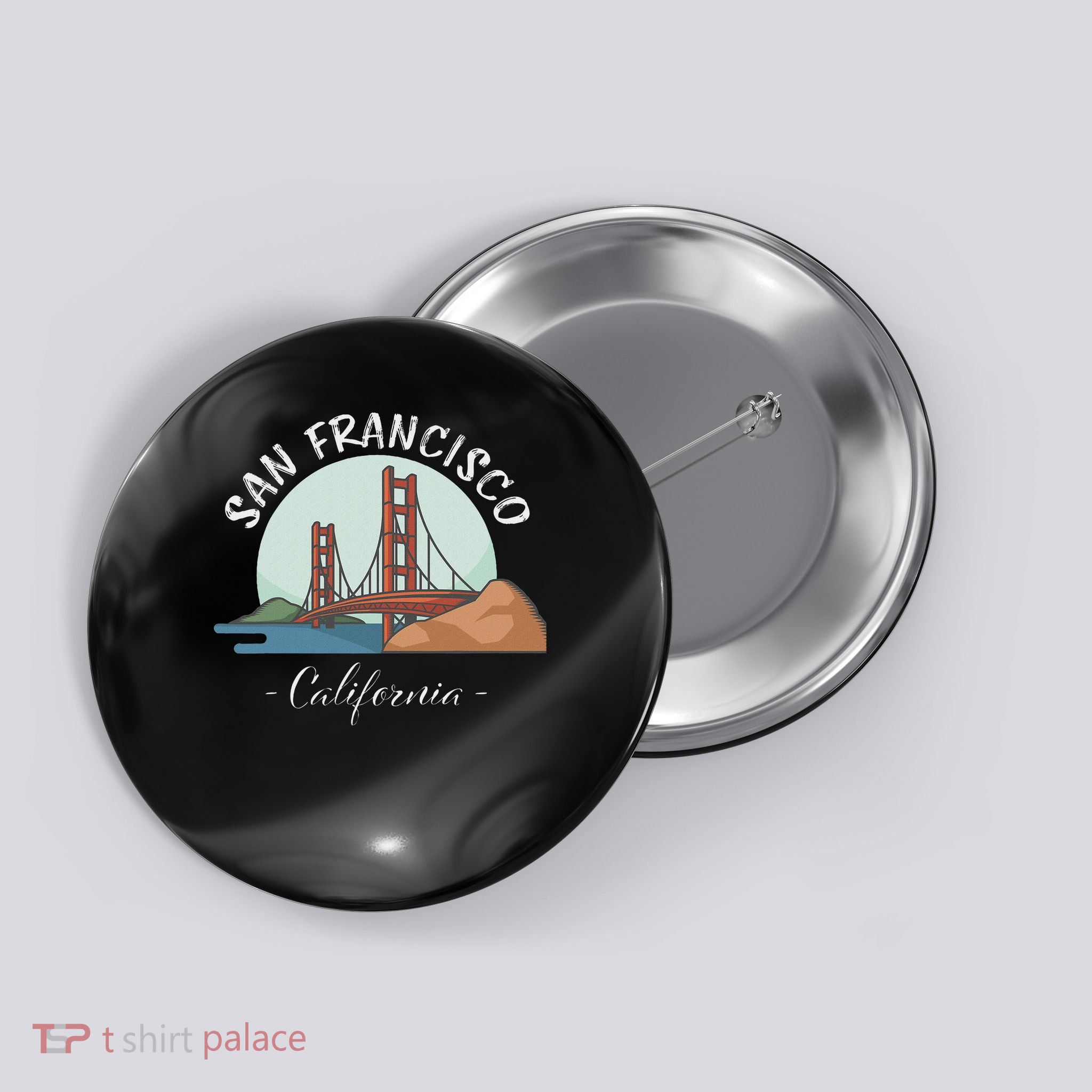 California San Francisco Gift Golden Gate Bridge Souvenir Button