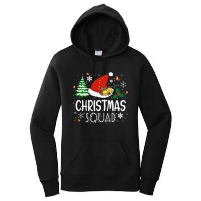 Christmas Squad Family Group Matching Christmas Pajama Party Women's Pullover Hoodie