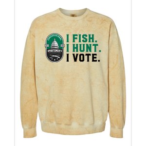 Congressional SportsmenS Foundation I Fish I Hunt I Vote Colorblast Crewneck Sweatshirt