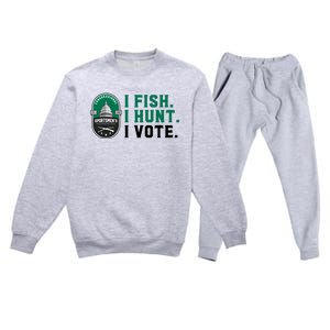 Congressional SportsmenS Foundation I Fish I Hunt I Vote Premium Crewneck Sweatsuit Set