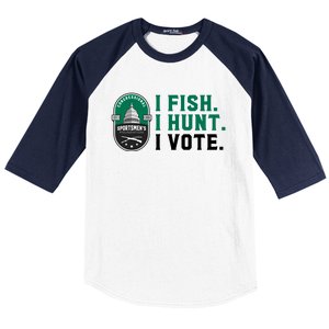 Congressional SportsmenS Foundation I Fish I Hunt I Vote Baseball Sleeve Shirt