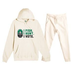 Congressional SportsmenS Foundation I Fish I Hunt I Vote Premium Hooded Sweatsuit Set