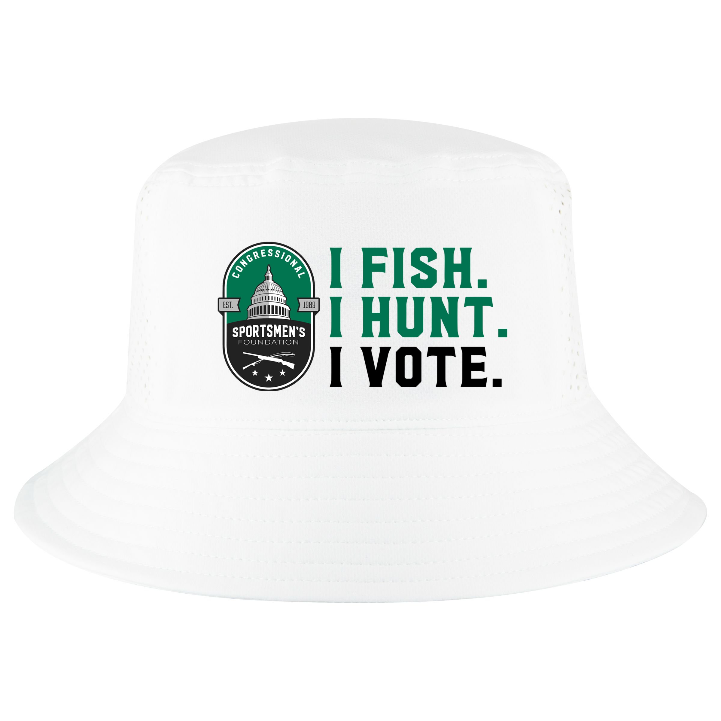 Congressional SportsmenS Foundation I Fish I Hunt I Vote Cool Comfort Performance Bucket Hat