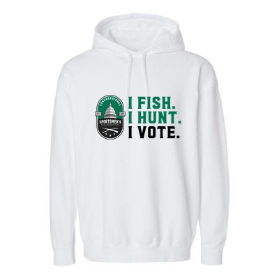 Congressional SportsmenS Foundation I Fish I Hunt I Vote Garment-Dyed Fleece Hoodie