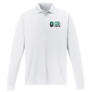 Congressional SportsmenS Foundation I Fish I Hunt I Vote Performance Long Sleeve Polo