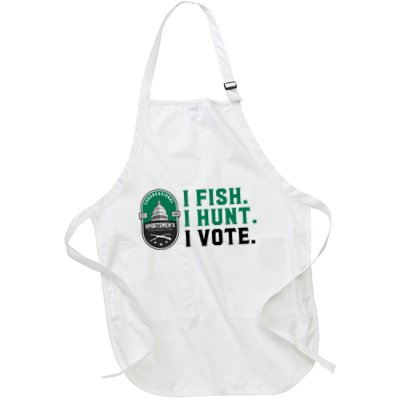 Congressional SportsmenS Foundation I Fish I Hunt I Vote Full-Length Apron With Pockets