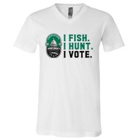 Congressional SportsmenS Foundation I Fish I Hunt I Vote V-Neck T-Shirt