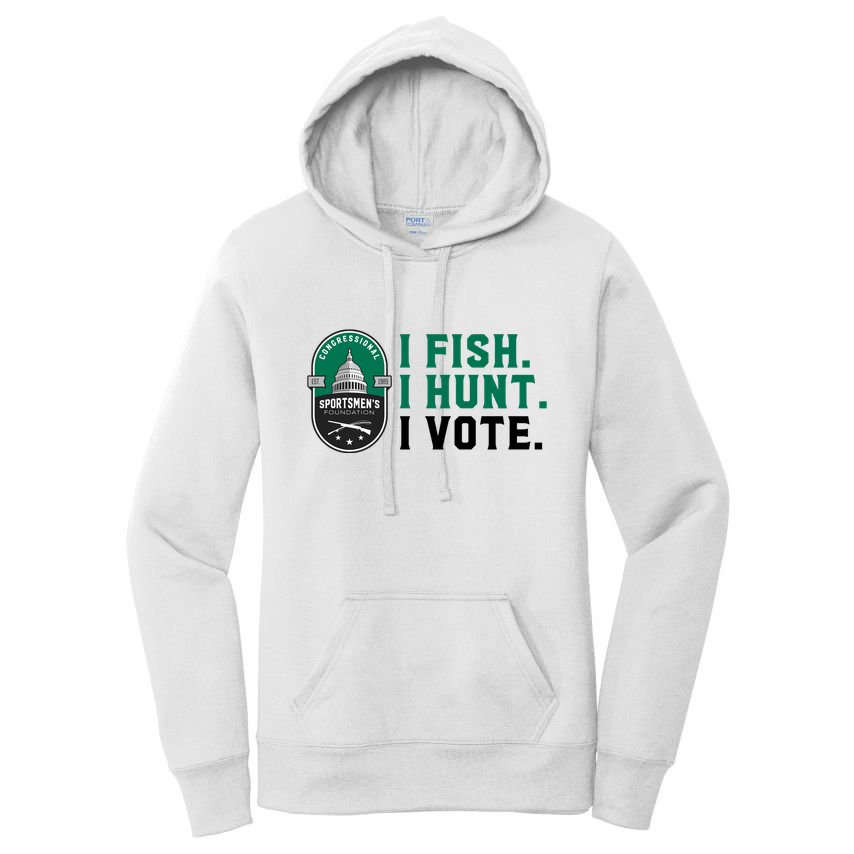 Congressional SportsmenS Foundation I Fish I Hunt I Vote Women's Pullover Hoodie