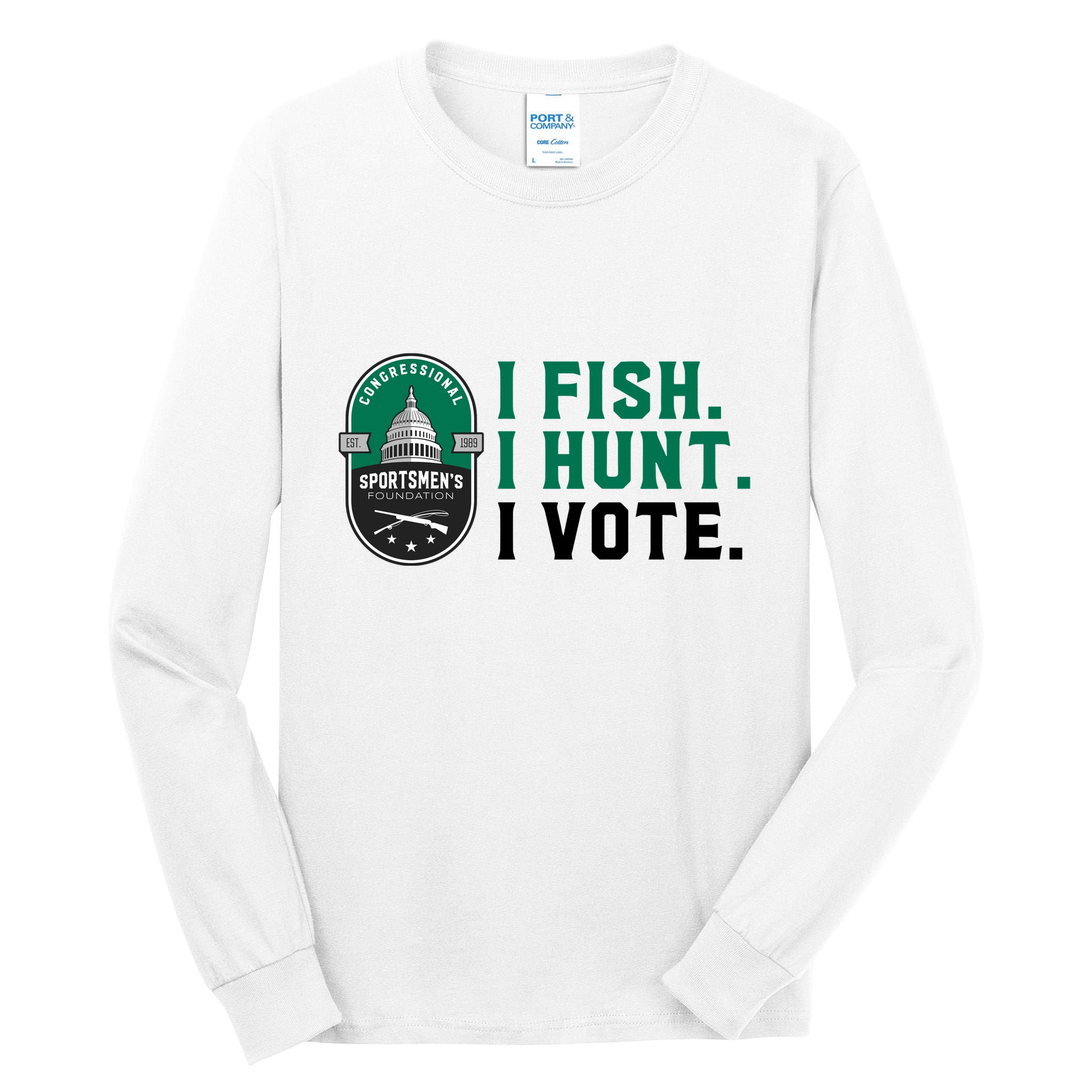 Congressional SportsmenS Foundation I Fish I Hunt I Vote Tall Long Sleeve T-Shirt