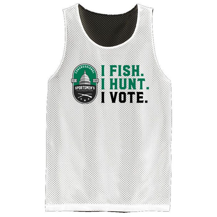 Congressional SportsmenS Foundation I Fish I Hunt I Vote Mesh Reversible Basketball Jersey Tank