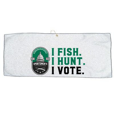Congressional SportsmenS Foundation I Fish I Hunt I Vote Large Microfiber Waffle Golf Towel