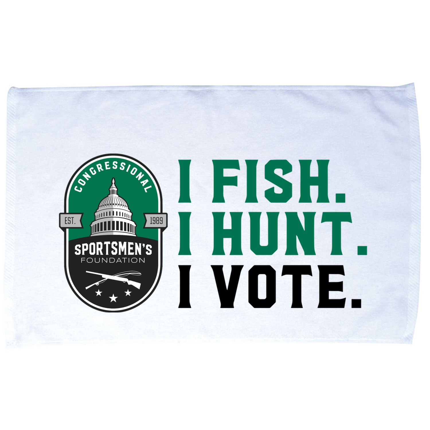 Congressional SportsmenS Foundation I Fish I Hunt I Vote Microfiber Hand Towel