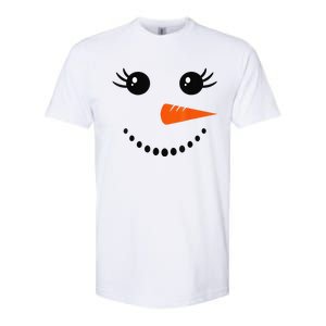 Cute Snowman Face Carrot Nose Christmas Pajamas Funny Softstyle® CVC T-Shirt