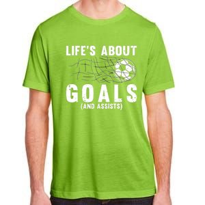 Cool Soccer For Soccer Lovers Player Football Goal Adult ChromaSoft Performance T-Shirt