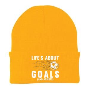 Cool Soccer For Soccer Lovers Player Football Goal Knit Cap Winter Beanie