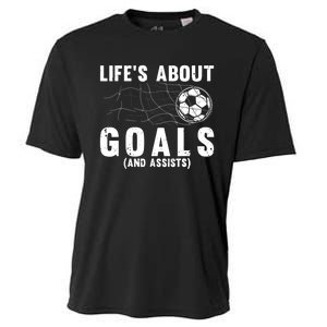 Cool Soccer For Soccer Lovers Player Football Goal Cooling Performance Crew T-Shirt