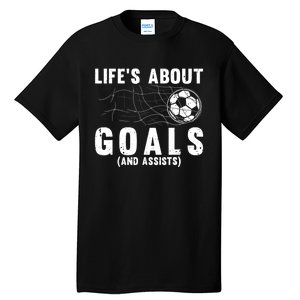 Cool Soccer For Soccer Lovers Player Football Goal Tall T-Shirt