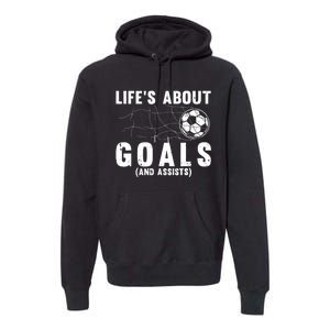 Cool Soccer For Soccer Lovers Player Football Goal Premium Hoodie