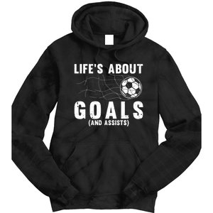 Cool Soccer For Soccer Lovers Player Football Goal Tie Dye Hoodie