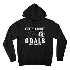 Cool Soccer For Soccer Lovers Player Football Goal Tall Hoodie